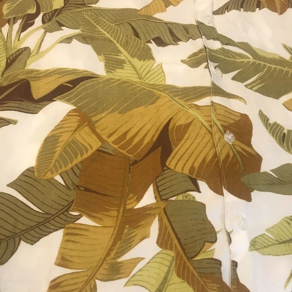 Centro Mens Shirt Size XXL Brown Hawaiian Short Sleeves 3954 - Picture 8 of 12